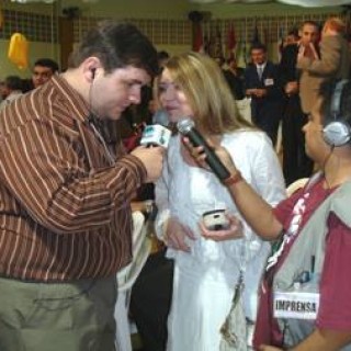 Radialista gleison entrevista  Eulaine de Jesus 37ª Gideoes  Balneario Camboriú -SC